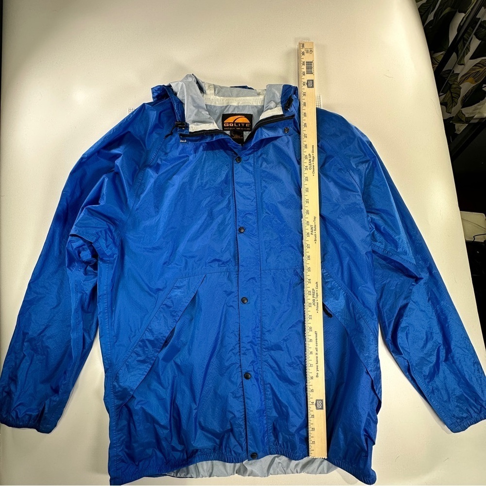 GoLite Rain Jacket Men’s XL Lightweight Hiking Shell Blue - Picture 12 of 13